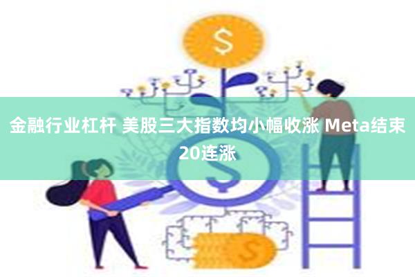 金融行业杠杆 美股三大指数均小幅收涨 Meta结束20连涨